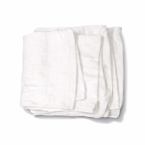 New White Terry Half Towels Wiping Rags - 40 LBS (N-TW2)