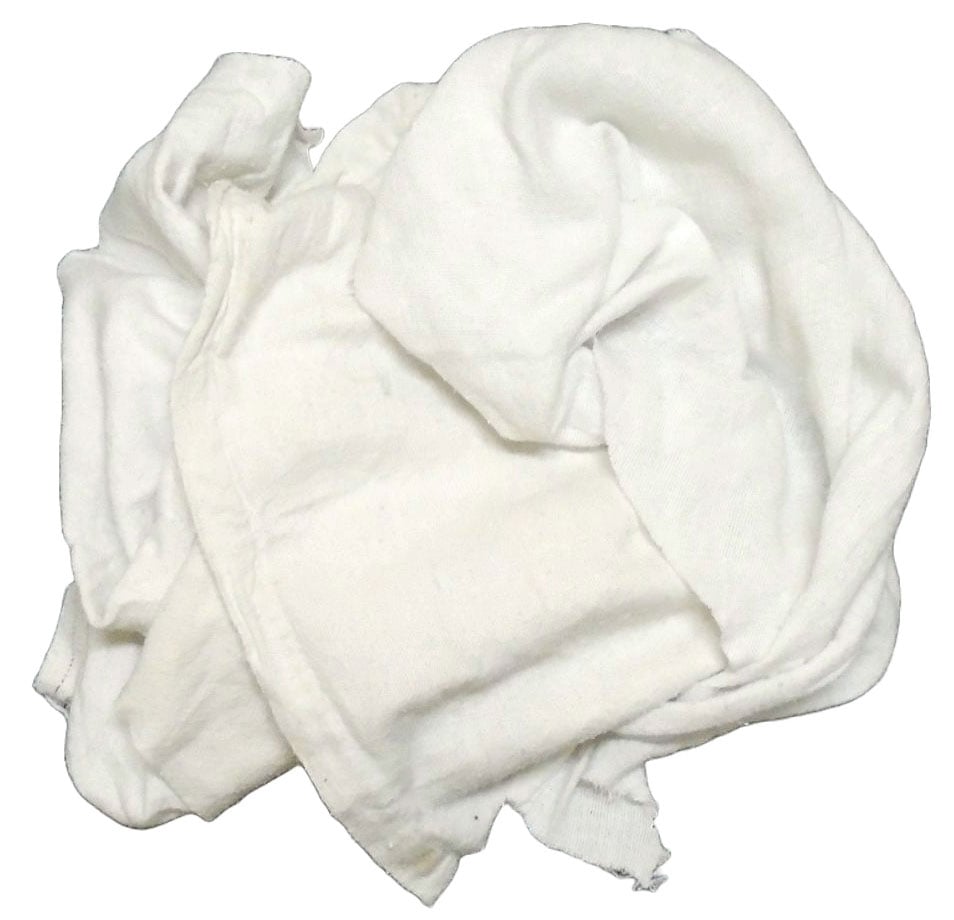 New White Flannel Wiping Rags – 40 LBS (N-WFL)