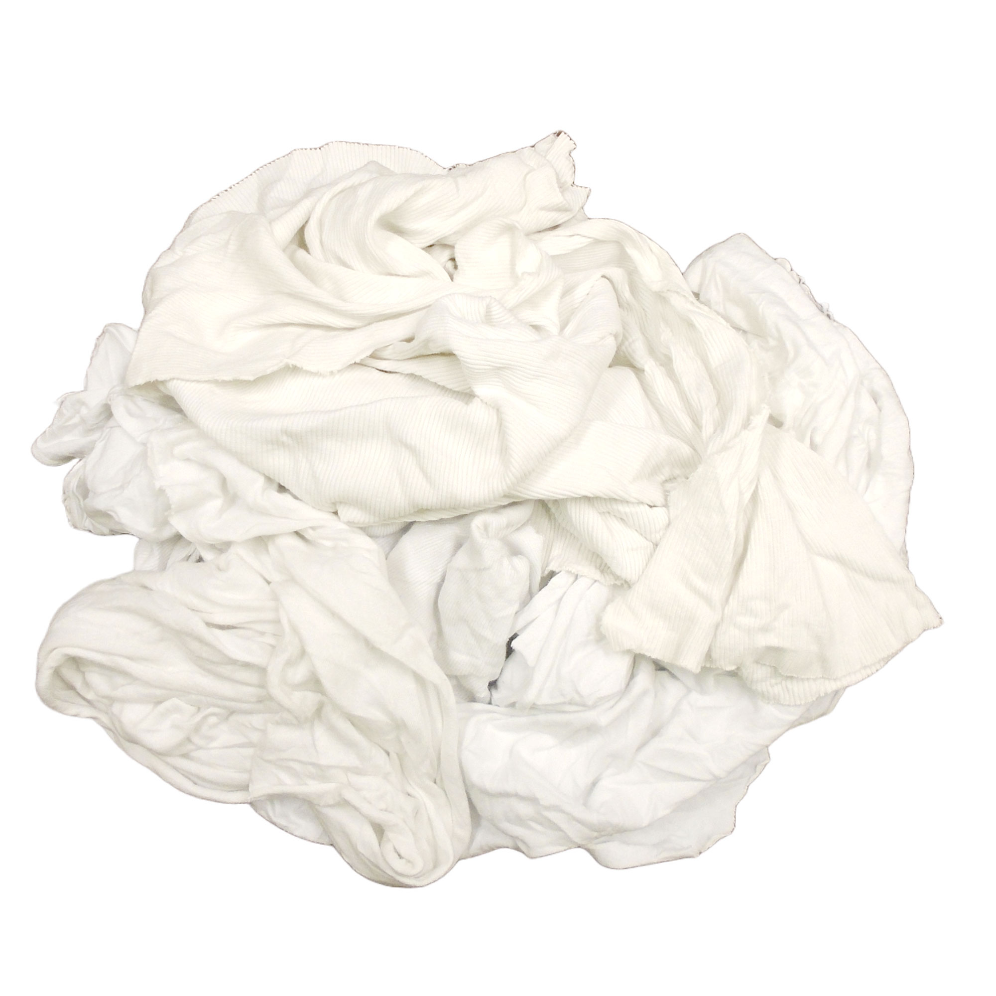 NEW White Knit T-Shirt Wiping Rags (N-WHK) - Image 2