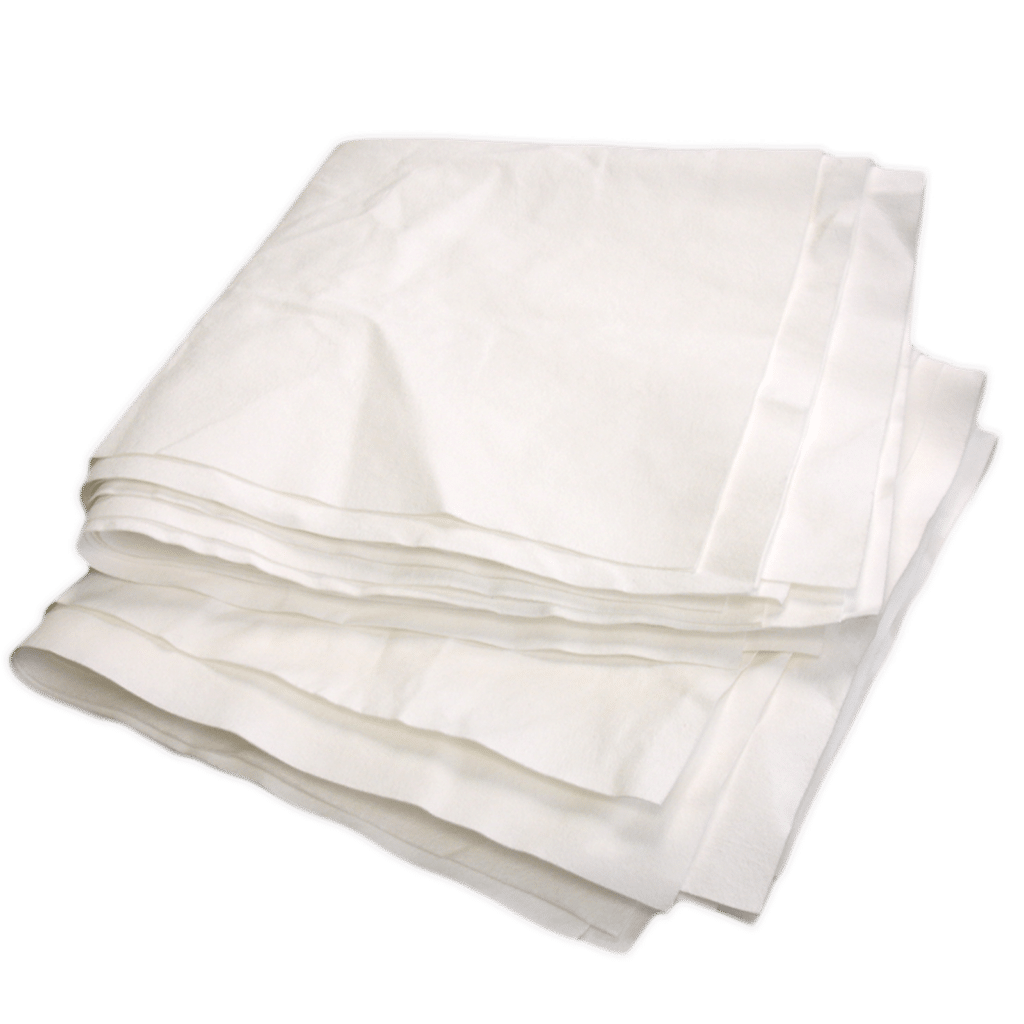 New White Medium Duty Wiping Rag Lint Free 16